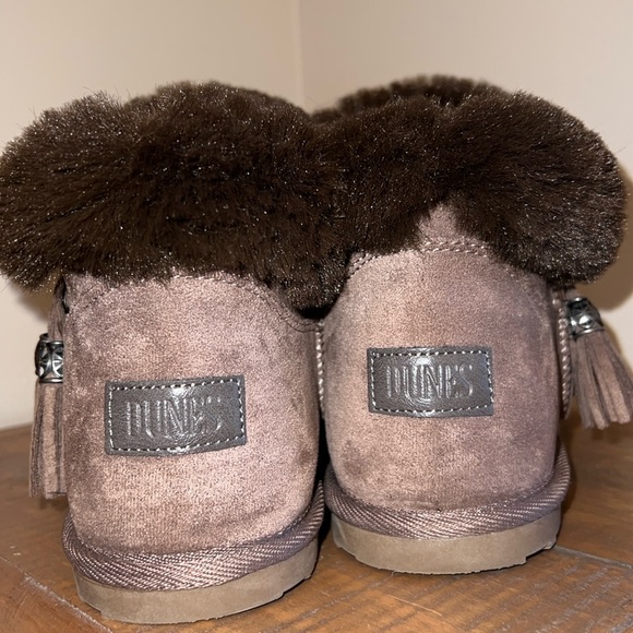 Brown Fur Ankle Boots - 10 - Picture 3 of 6